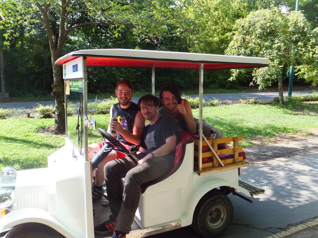 Golf cart in Budapest