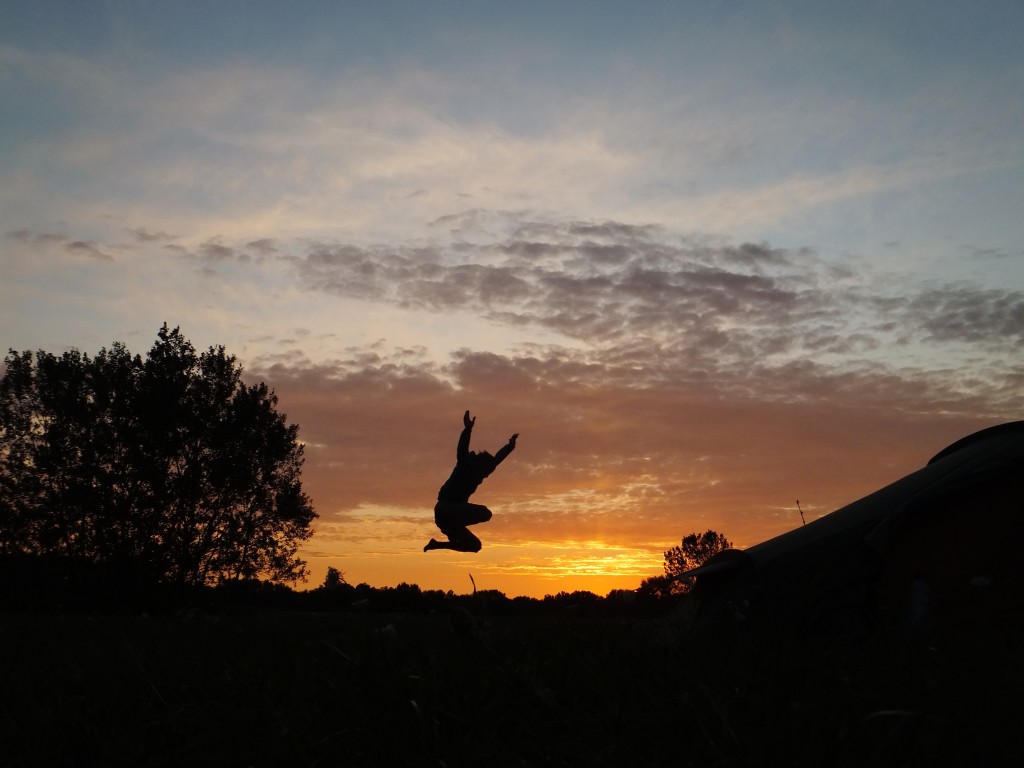 Sunset in the wilderness