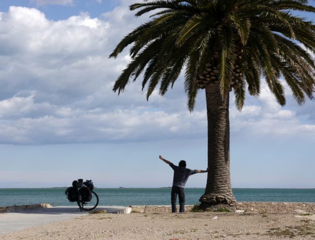 cycle touring beach spain