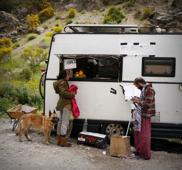 A caravan at Beneficio