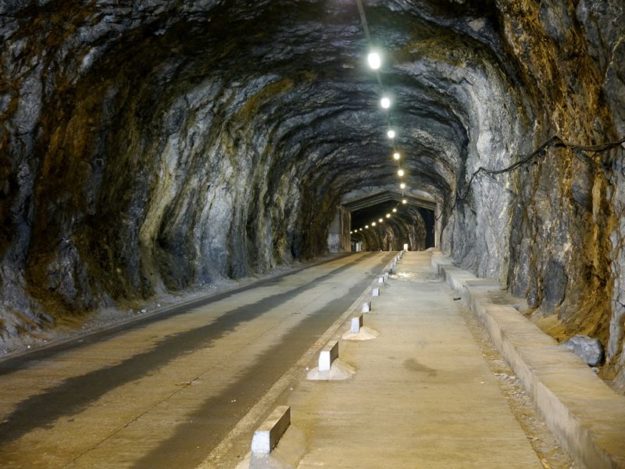 A tunnel through the rock of Gibraltar