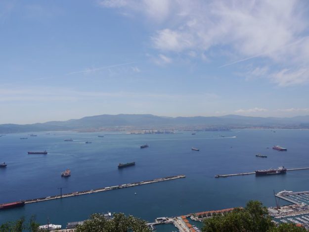 The view across the bay to Algeciras