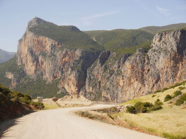 Dirt road in Moroccan Rif