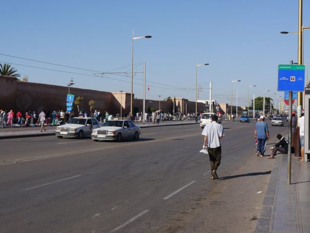 Main street in Rabat