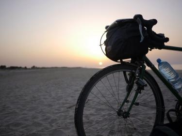 bicycle on beach