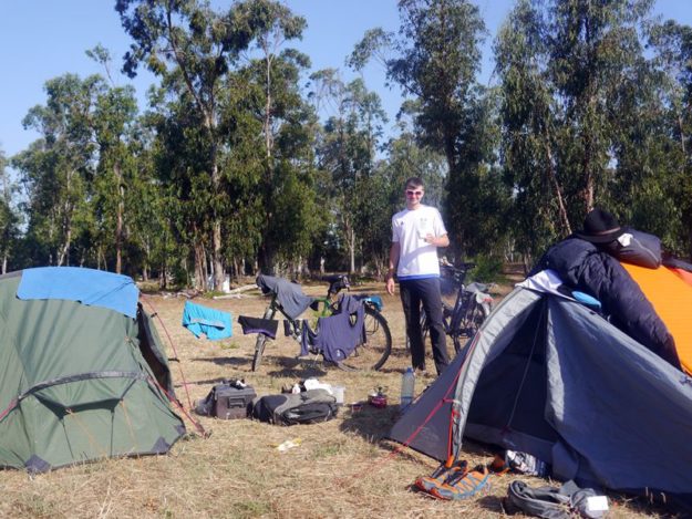 Antoine in our campsite