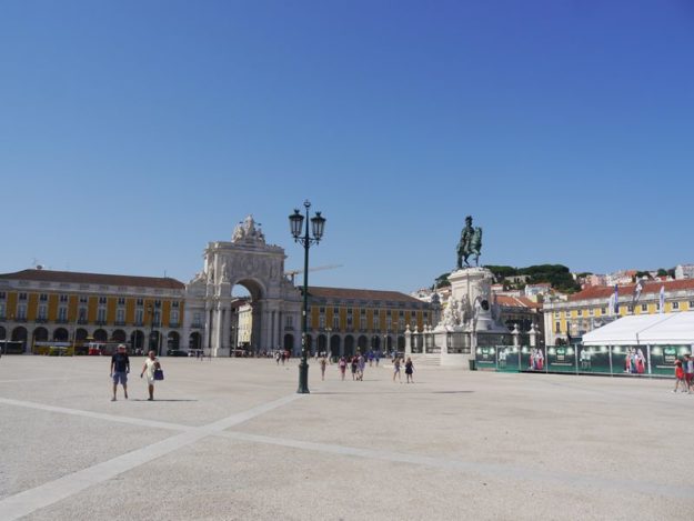 Main square in Lisbon