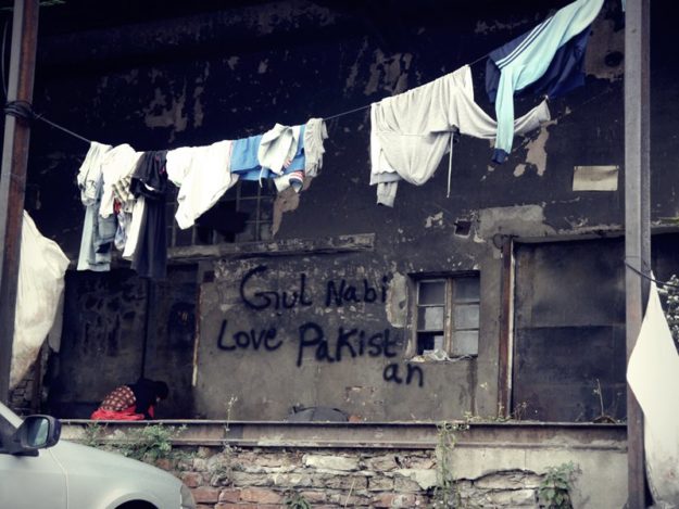 Love Pakistan Belgrade refugee camp