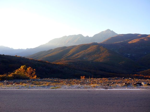 Mountains near the border of Kosovo