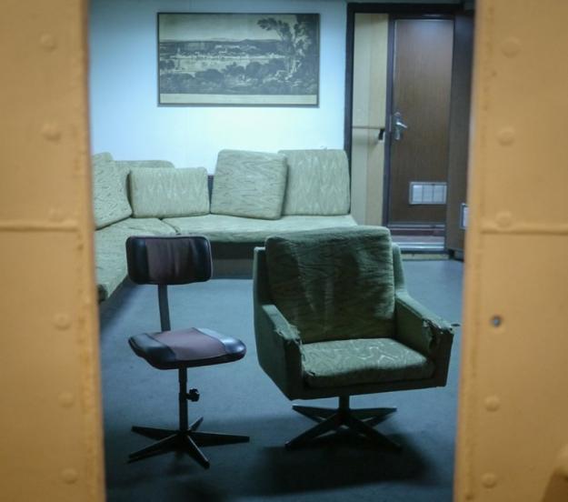 Two antique chairs on the ship