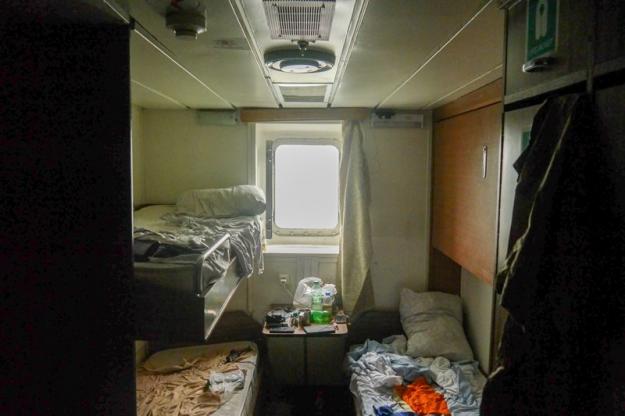 Our cabin on the Merkuri 1 cargo boat