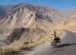 Cycling down the Afghan border next to the river Panj