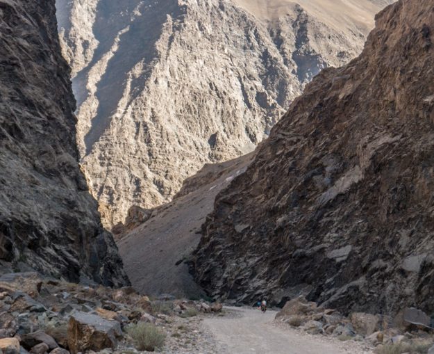 A picture of huge mountains in the Bartang