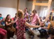 Dancing at a Tajik wedding
